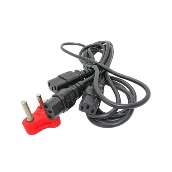 SA 3-Pin Plug to 3-Way IEC C13 Power Cord