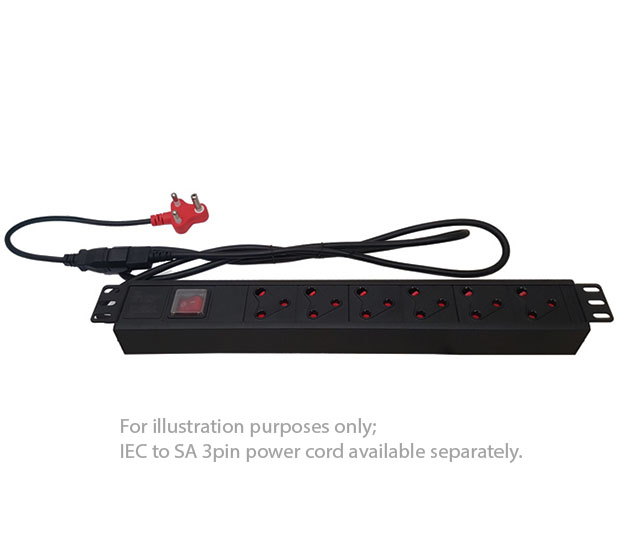 UltraLAN 6-socket (3pin SA) PDU with IEC Power Cord