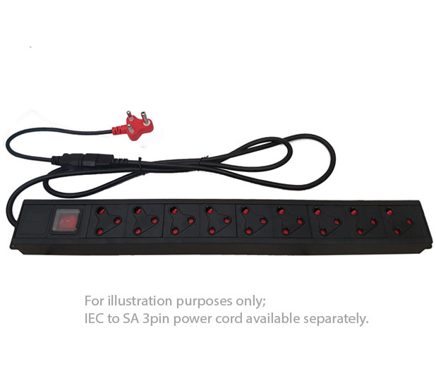 UltraLAN 9-socket (3pin SA) PDU with IEC Power Cord