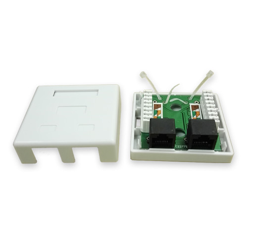 CAT5e Double Port Surface Mount Box