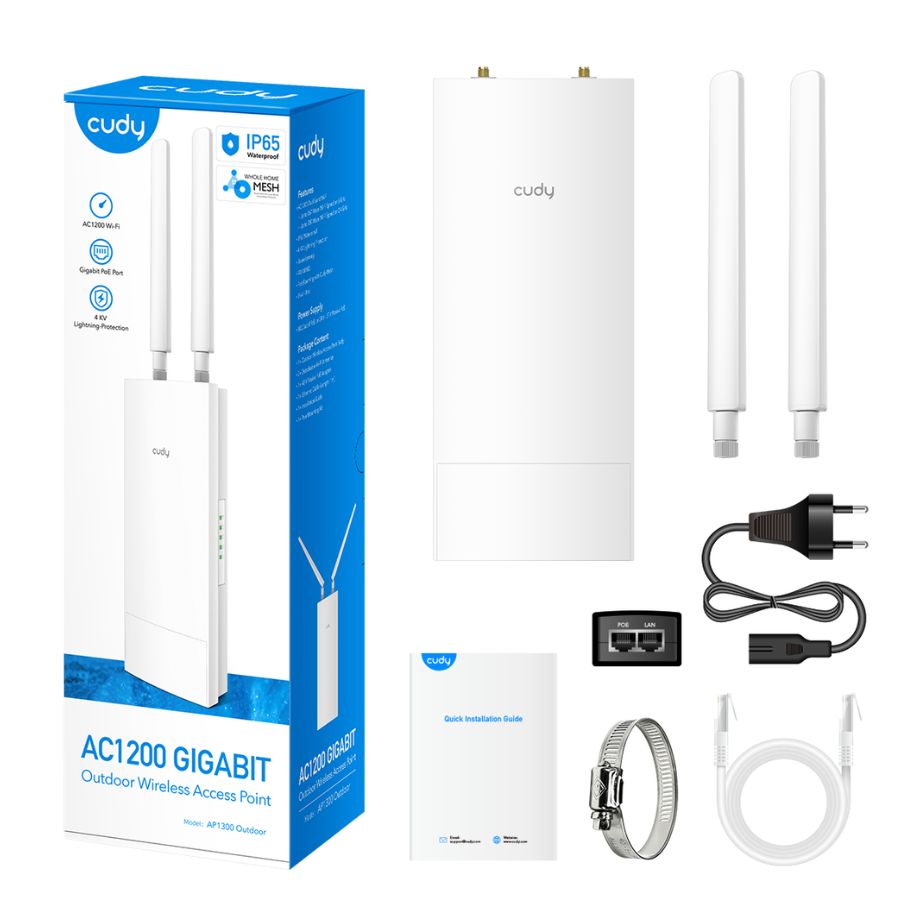Cudy Outdoor AC1200 Gigabit Wireless Access Point AP1300