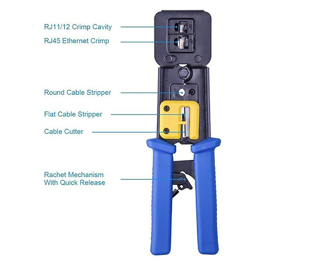 UltraLAN RJ45 EZ Crimping Tool