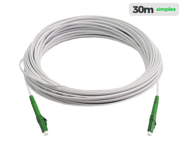 UltraLAN Pre-Terminated Drop Cable (LC/APC) Simplex - 30m White