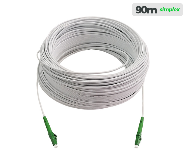 UltraLAN Pre-Terminated Drop Cable (LC/APC) Simplex - 90m White