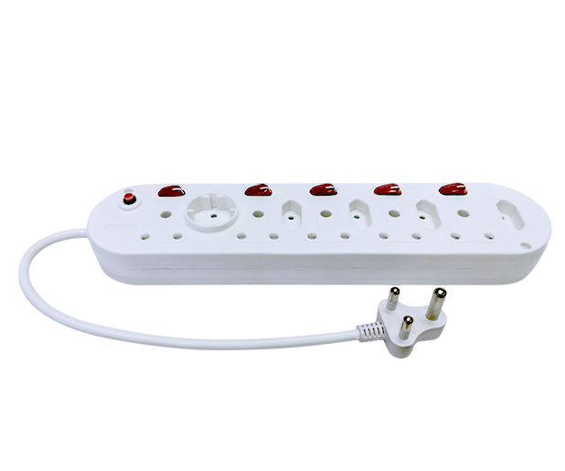 10-Way Multi Plug with switches (5X16 + 4X5A)  - 50cm Power Cord