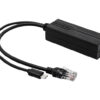 PoE Splitter - 802.3af/at to 5V/2.4A Type-C & Ethernet