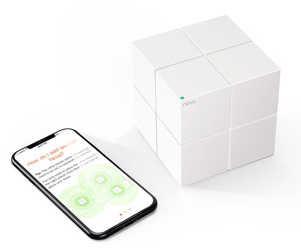 Tenda Nova MW6 Dual Band Whole Home Mesh Wi-Fi System (2-Pack)
