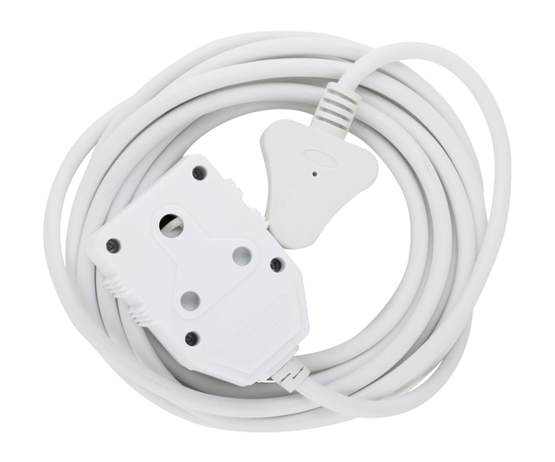 5m 10A Extension Cord with Double Coupler