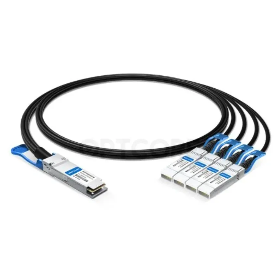 Optcore 25G DAC Passive Cable, 3m, 4-Way SFP28 (Q28)