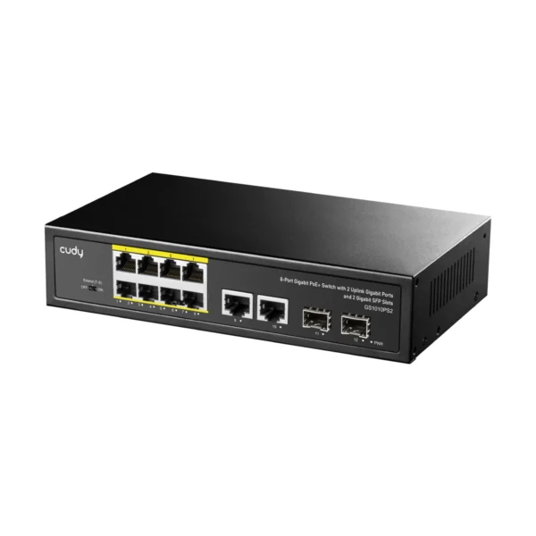 Cudy GS1010PS - 8-Port Gigabit PoE Switch + 2 SFP, 110W
