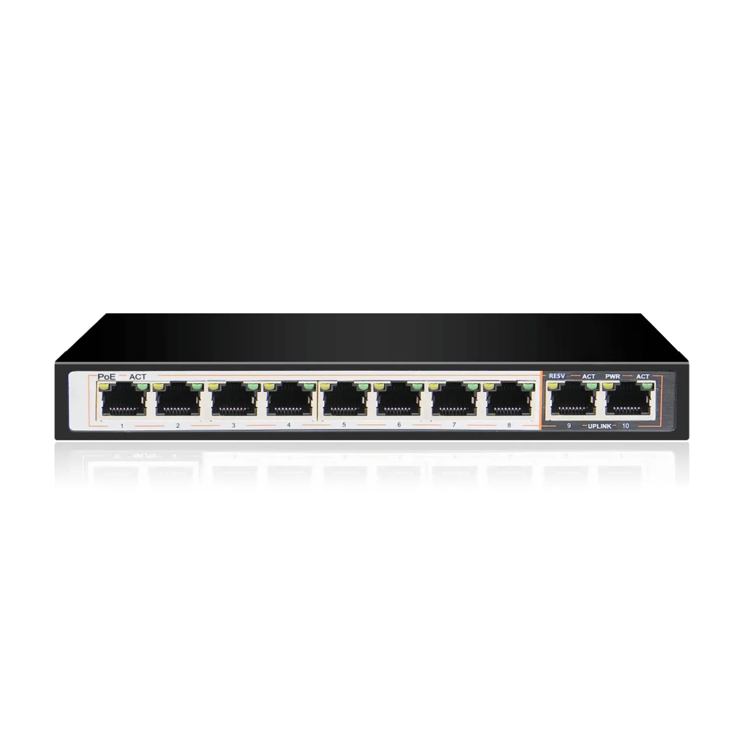 UltraLAN 8-Port Gigabit PoE Switch + 2 Uplink – 96W